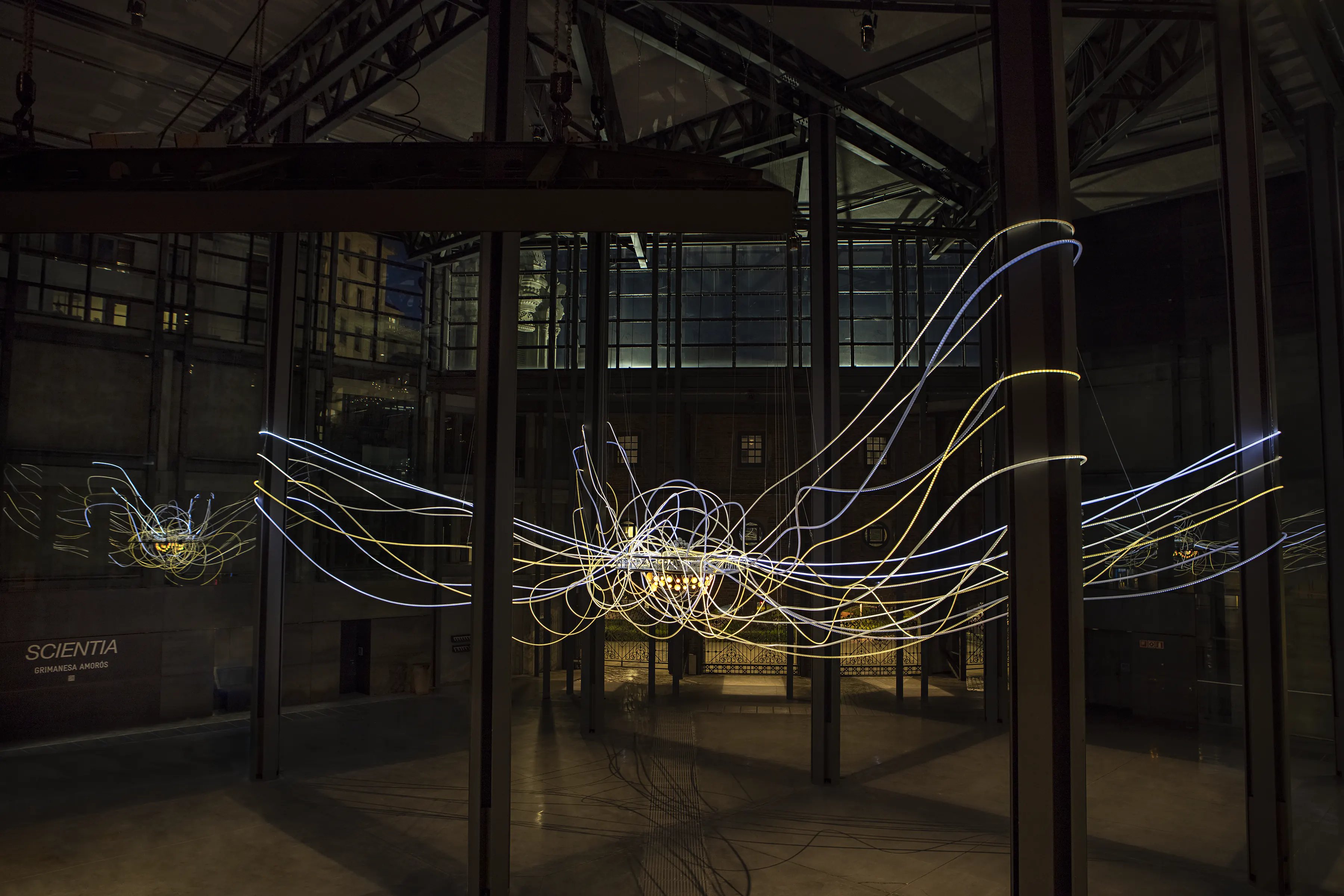 Grimanesa Amoros SCIENTIA light installation on the ILUMINET article