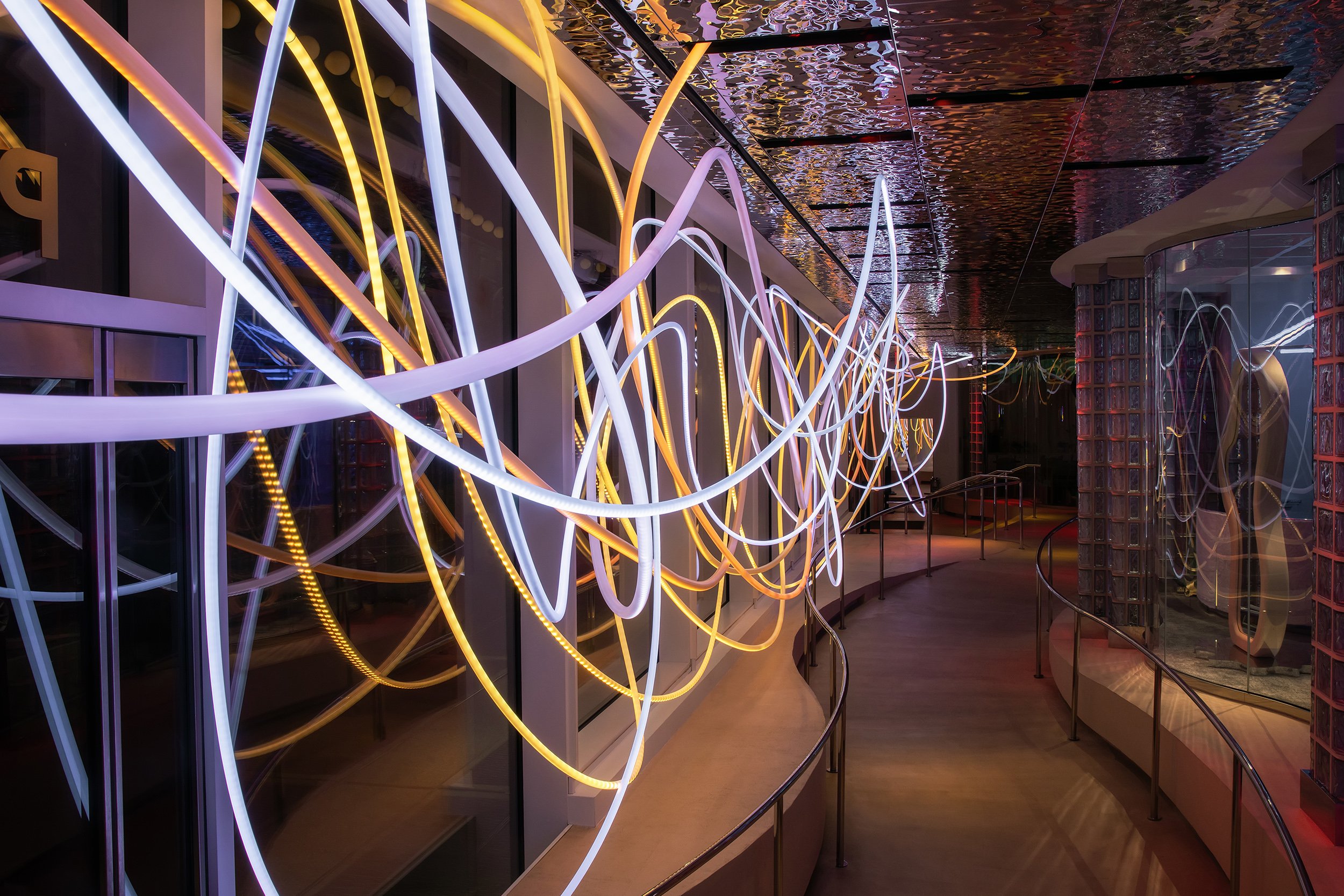 Grimanesa Amoros light installation PERFECT TIMING for Printemps NYC on the Sotheby's website