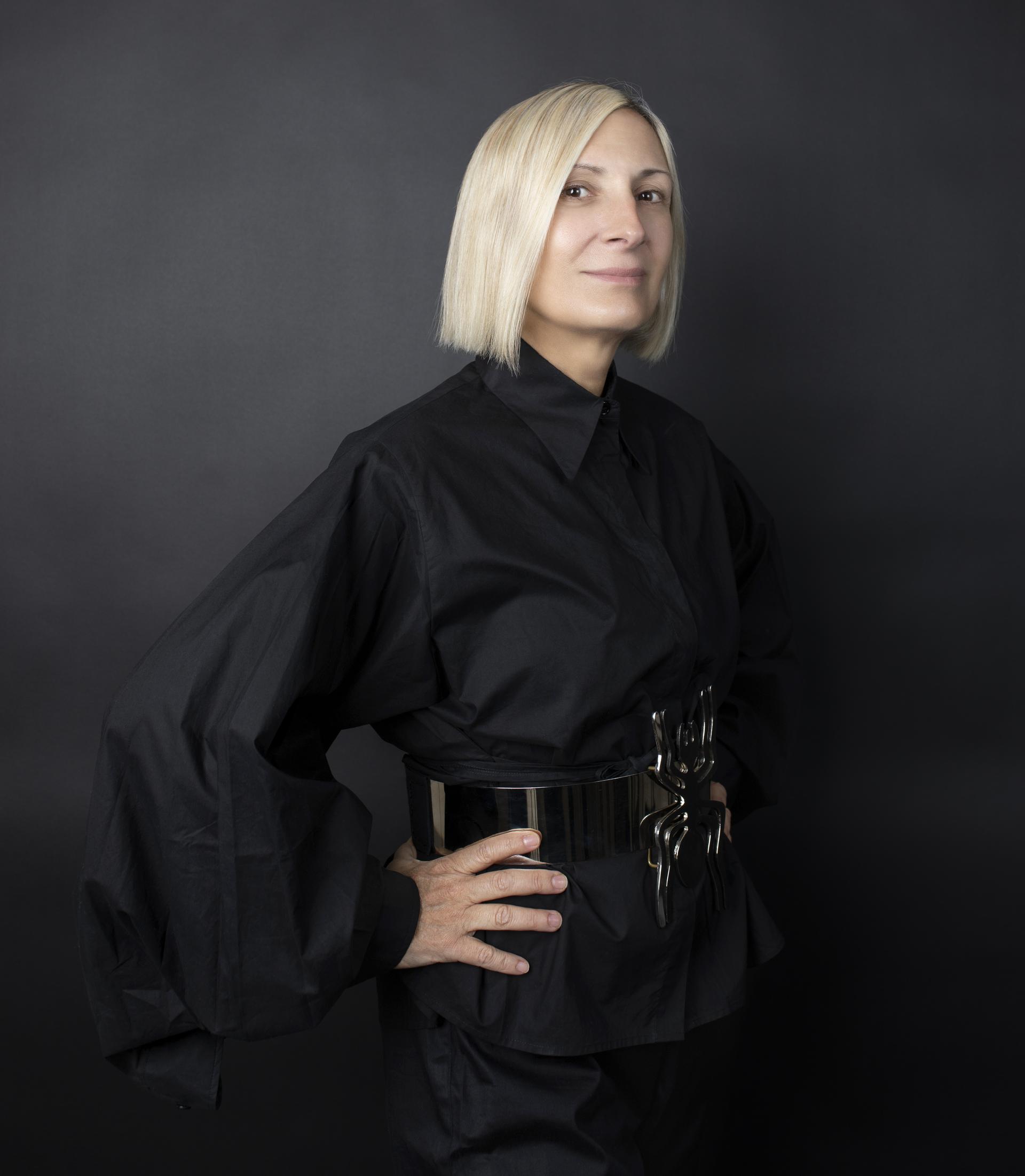 Grimanesa Amoros Portrait by Chiara Cussatti in black
