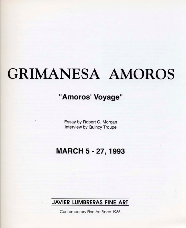 Amoros’ Voyage Interviews by Quincy Troupe