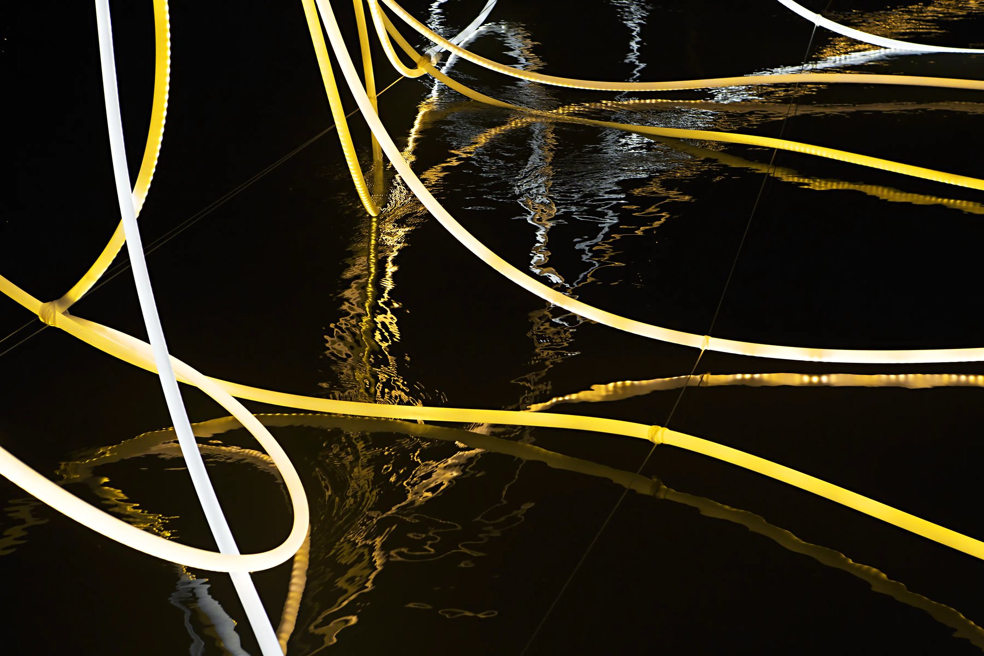 Grimanesa Amorós Golden Waters light installation Scottsdale