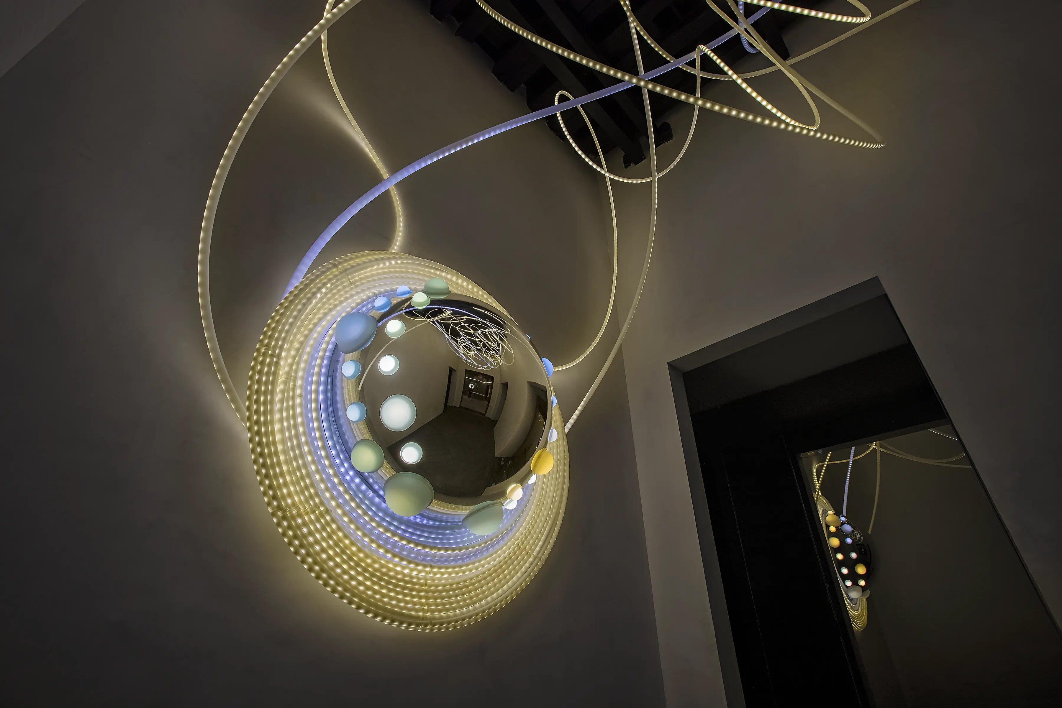 Grimanesa Amoros SISTRUM light installation on the ILUMINET article