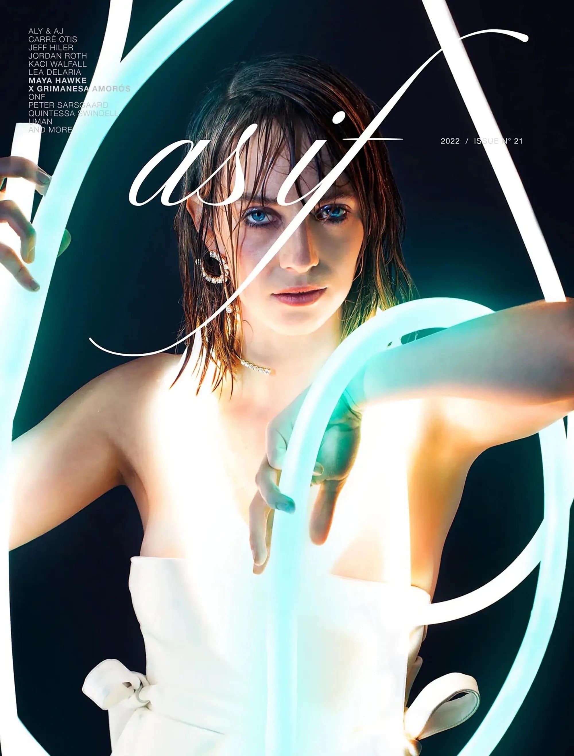 Grimanesa Amoros collaboration with Maya Hawke on As If Magazine Cover Feature