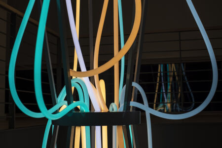 Shelter Island Project AETERNUM light sculpture by Grimanesa Amoros