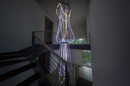 Shelter Island Project AETERNUM light sculpture by Grimanesa Amoros