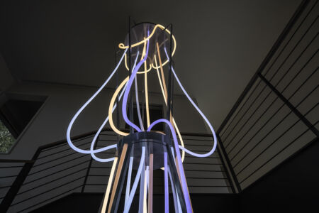 Shelter Island Project AETERNUM light sculpture by Grimanesa Amoros