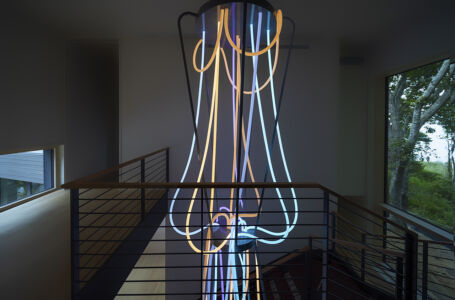 Shelter Island Project AETERNUM light sculpture by Grimanesa Amoros