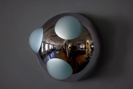 Capped Waves #5-6 light sculptures by Grimanesa Amoros