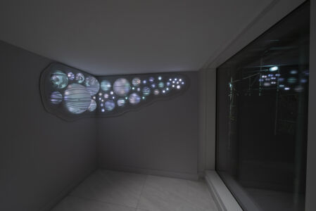 IUGO light sculpture by Grimanesa Amoros for ODA Architecture in New York City, New York