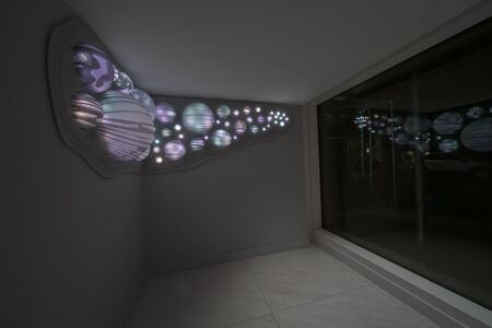IUGO light sculpture by Grimanesa Amoros for ODA Architecture in New York City, New York