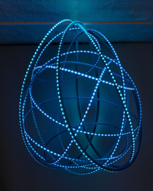 AZULIN light sculpture by Grimanesa Amoros