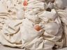 PRECIOUS NIPPLES sculpture dress by Grimanesa Amoros and fashion designer Manuel Fernandez, worn by Juana Acosta, for the N5 Fashion Art Institute in Madrid, Spain