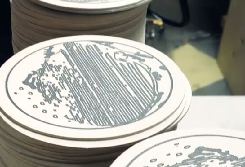 Grimanesa Amoros LETTERPRESSED COASTERS