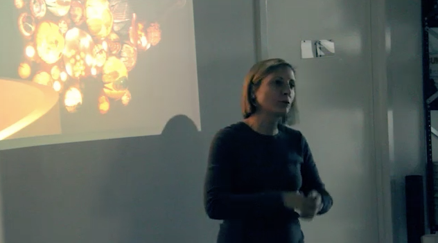 grimanesa amoros gives a lecture at Location one