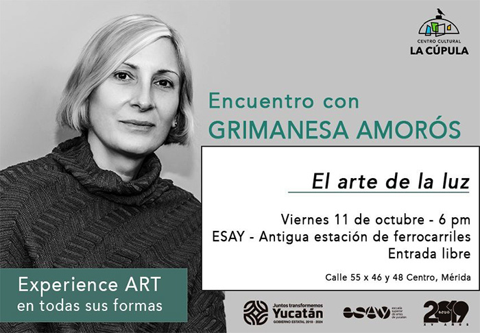 grimanesa amoros lecture at Centro cultural la cupola