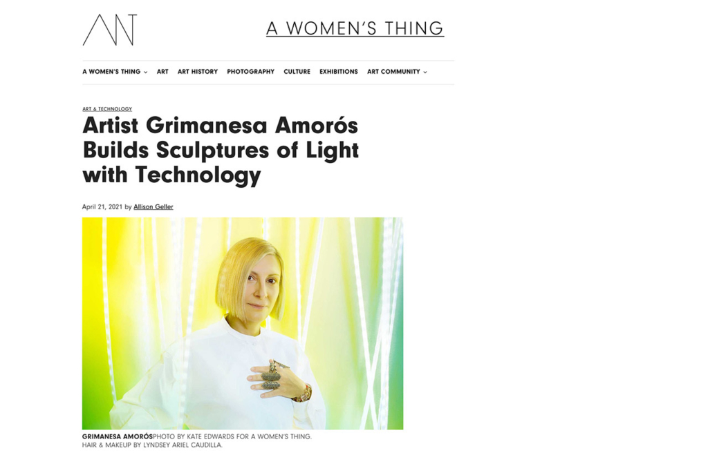 Grimanesa Amoros a women's thing Magainze cover feature