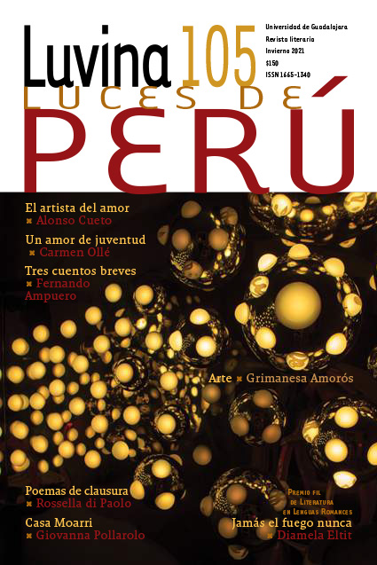 luvina 105 cover feature. luces de peru light of peru regarding light artist Grimanesa Amoros