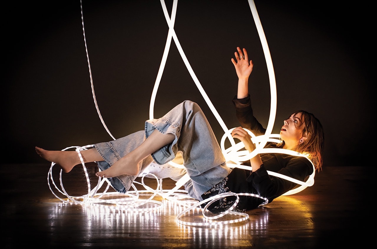 One of Grimanesa Amoros's light installations